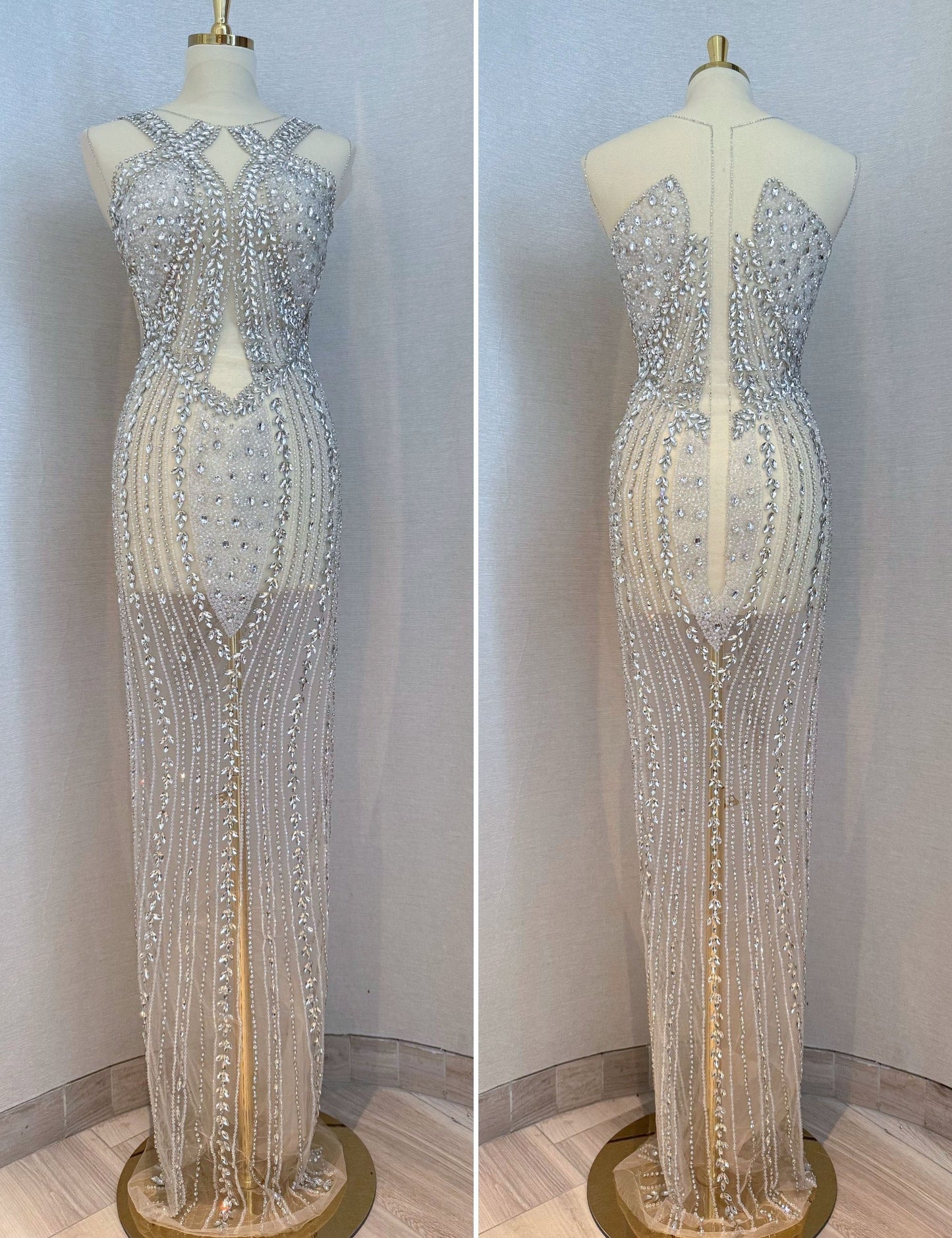 Nëla Luxury Unstitched Dress - TumaCouture