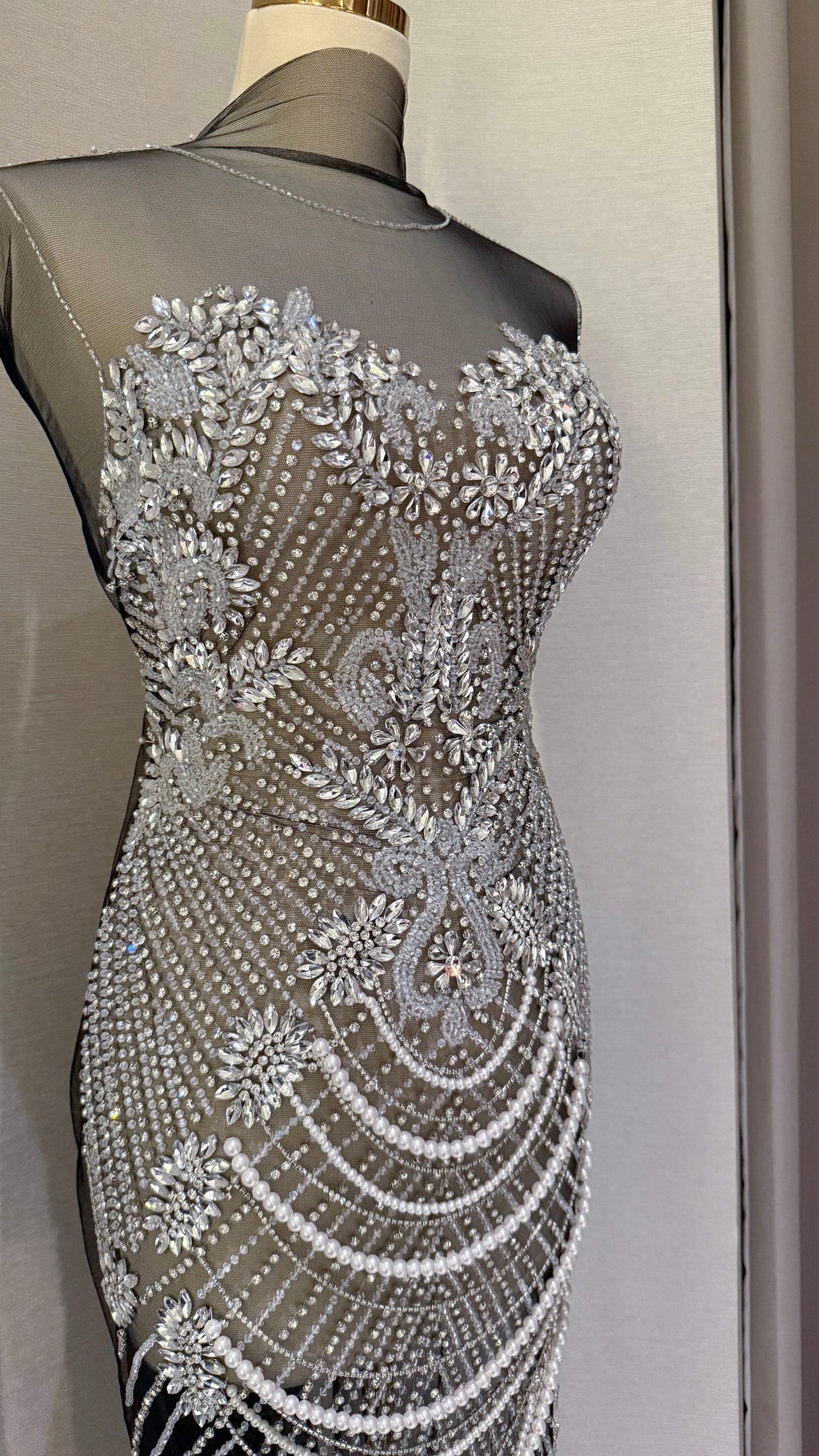 Nymara Elegant Unstitched Dress – Exclusive Fabric - TumaCouture