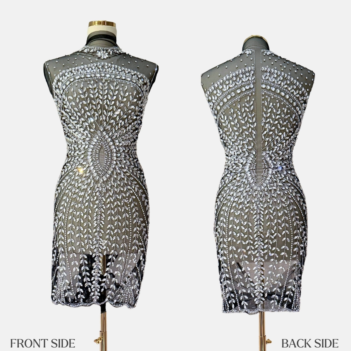 Virelia Exclusive Short Dress – Luxury Fashion Fabric Unstitched Dress