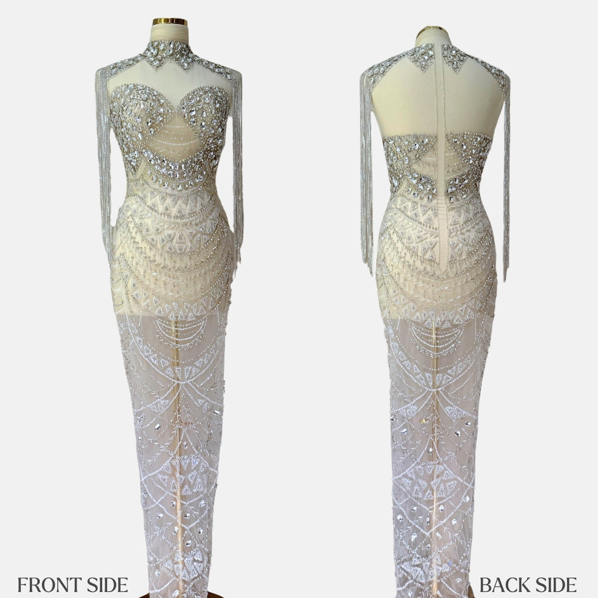 Edalisse Sleeveless Luxury Unstitched Dress | High-Quality