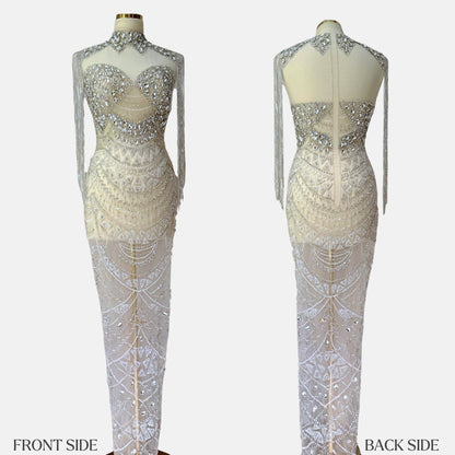 Edalisse Sleeveless Luxury Unstitched Dress | High-Quality