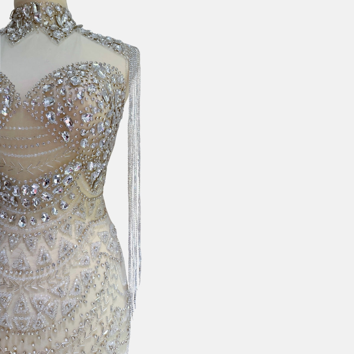 Edalisse Sleeveless Luxury Unstitched Dress | High-Quality