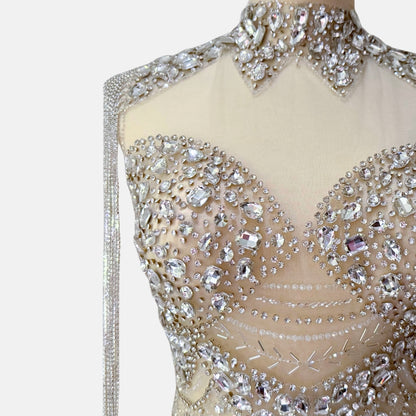 Edalisse Sleeveless Luxury Unstitched Dress | High-Quality