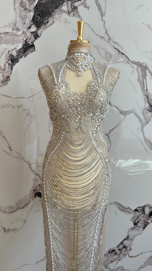 Morienne Dress – Elegant Luxury in Unstitched Form TumaCouture