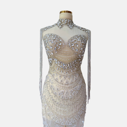 Edalisse Sleeveless Luxury Unstitched Dress | High-Quality