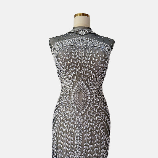 Virelia Exclusive Short Dress – Luxury Fashion Fabric Unstitched Dress