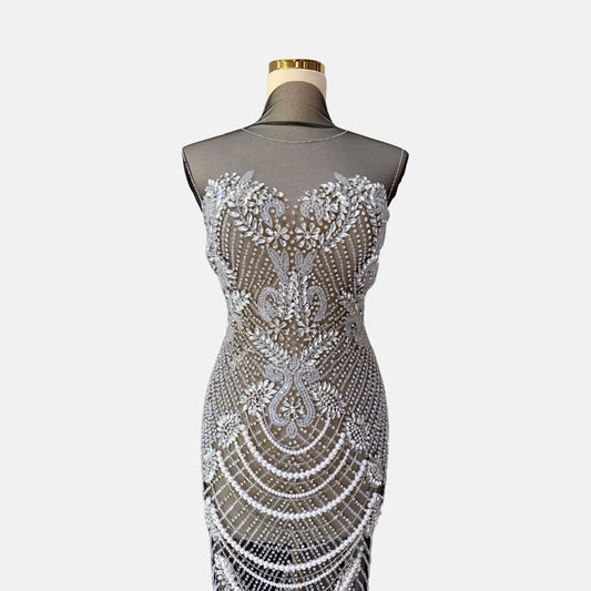 Nymara Elegant Unstitched Dress – Exclusive Fabric TumaCouture
