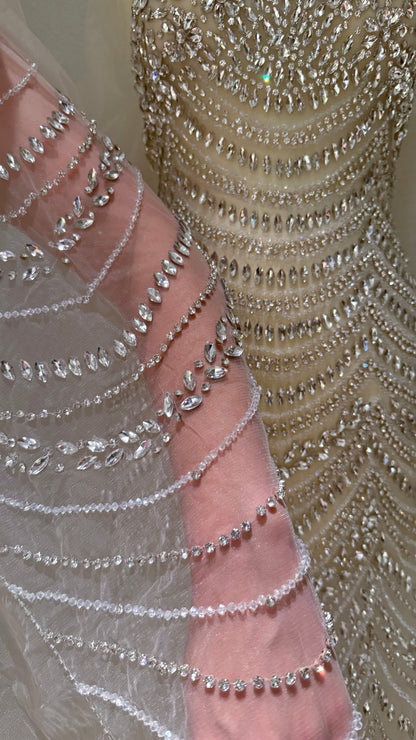 Elora Luxury Unstitched Dress - Elegant Design - TumaCouture