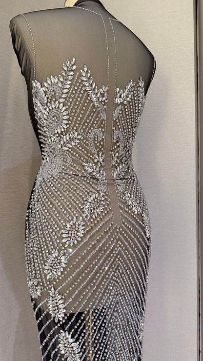 Nymara Elegant Unstitched Dress – Exclusive Fabric - TumaCouture