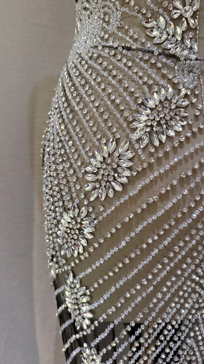 Nymara Elegant Unstitched Dress – Exclusive Fabric - TumaCouture